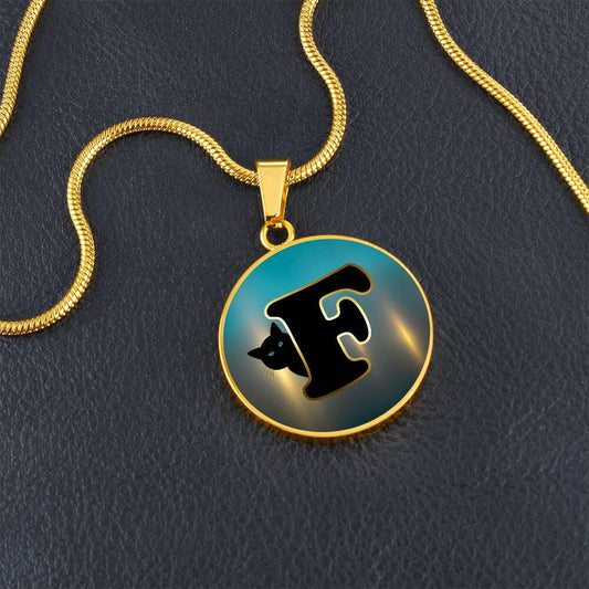 Turquoise Gold F Necklace.