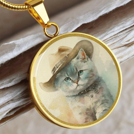 Cowboy Cat Necklace ShineOn Fulfillment