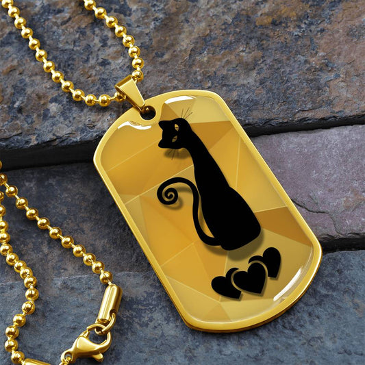 Gold Cat Lover Necklace