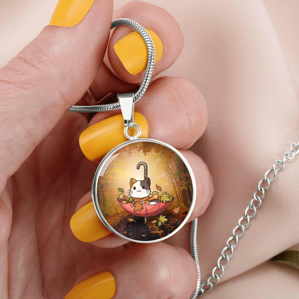 Autumn Umbrella Necklace - Jewelry - Epileptic Al’s Shop