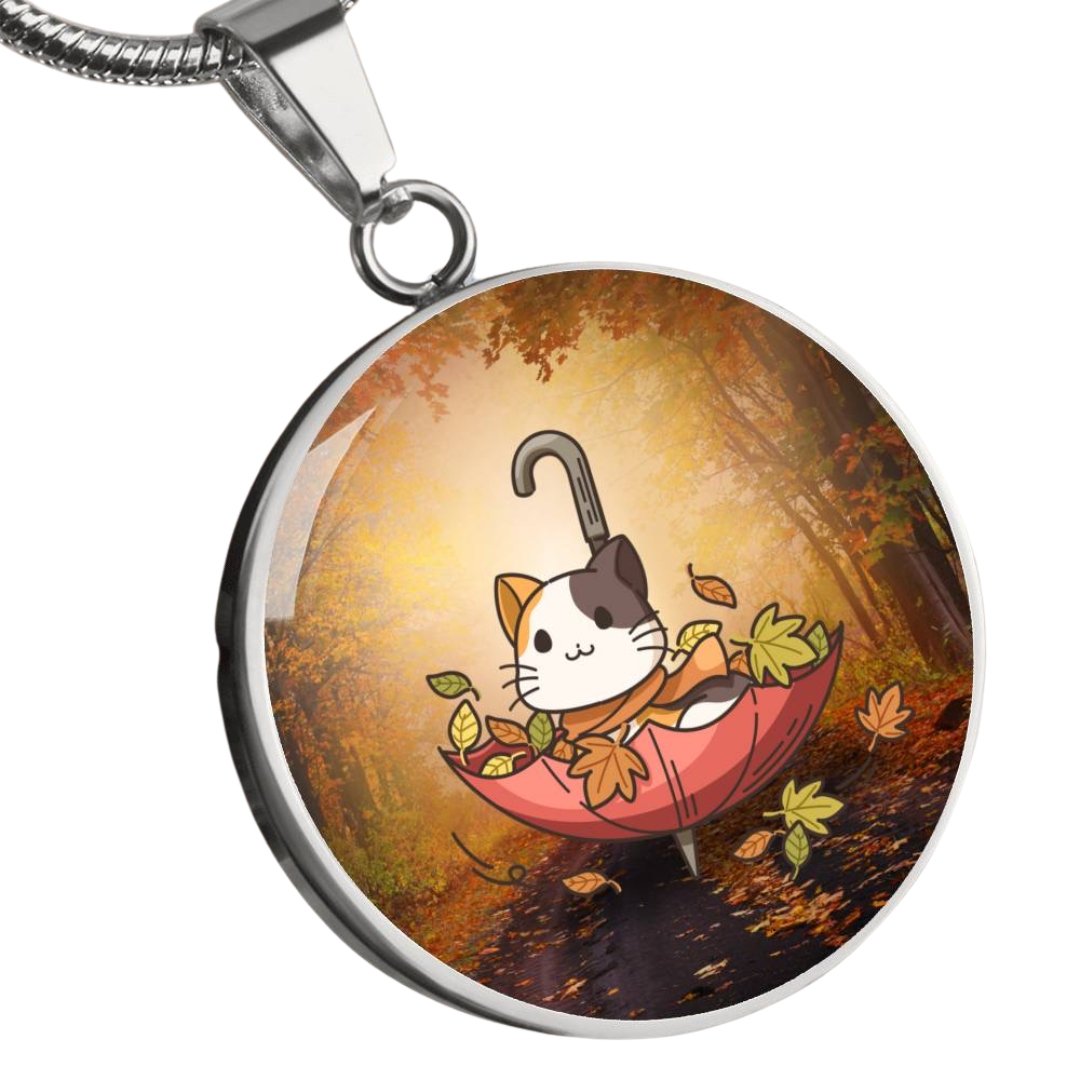 Autumn Umbrella Necklace - Jewelry - Epileptic Al’s Shop