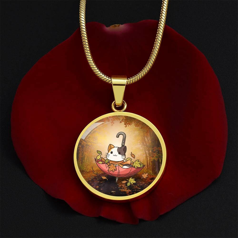 Autumn Umbrella Necklace - Jewelry - Epileptic Al’s Shop