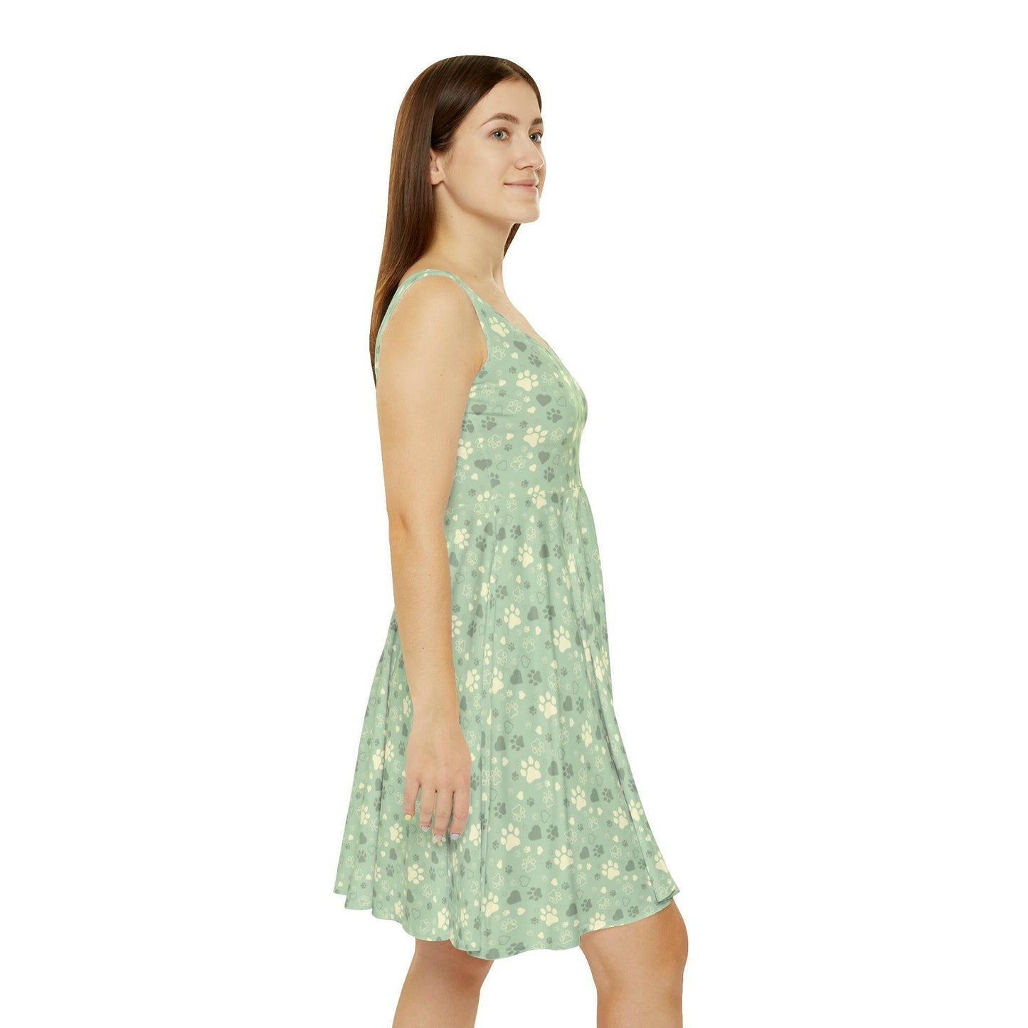 Beauty in Green Women's Skater Dress - All Over Prints - Epileptic Al’s Shop