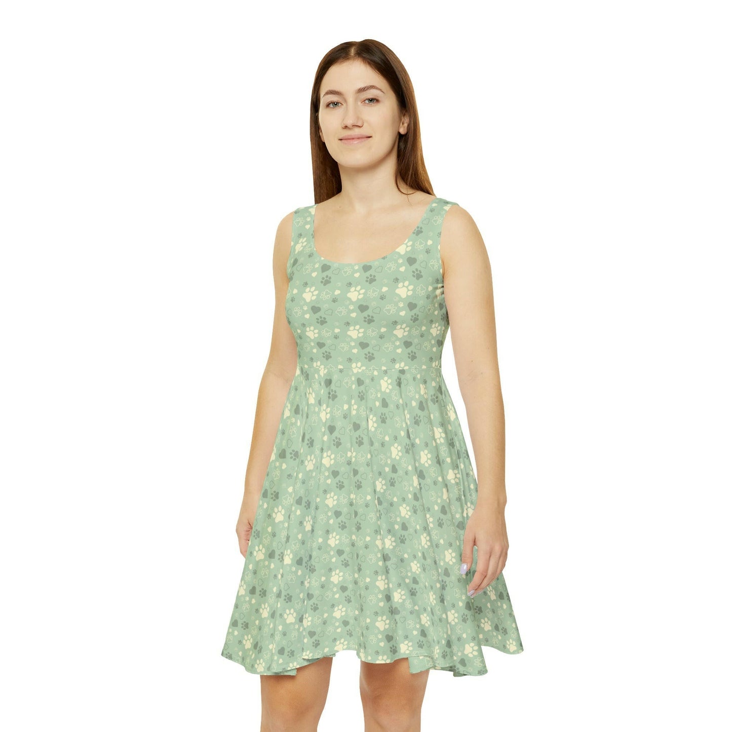 Beauty in Green Women's Skater Dress - All Over Prints - Epileptic Al’s Shop