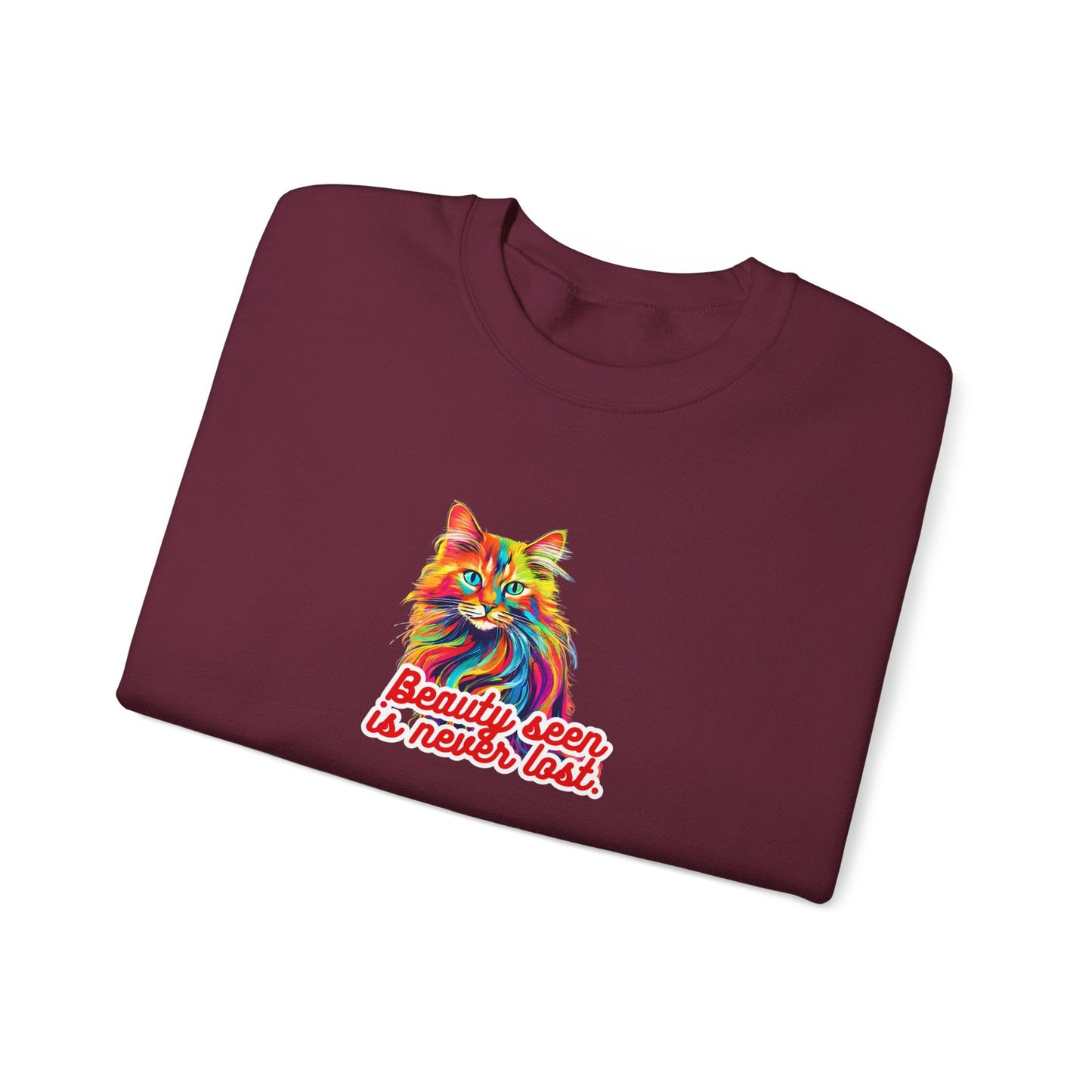 Beauty Seen Unisex Heavy Blend™ Crewneck Sweatshirt - Sweatshirt - Epileptic Al’s Shop