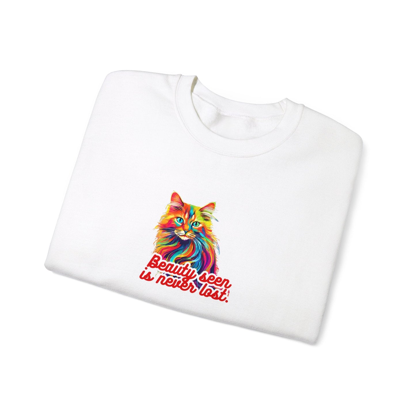Beauty Seen Unisex Heavy Blend™ Crewneck Sweatshirt - Sweatshirt - Epileptic Al’s Shop