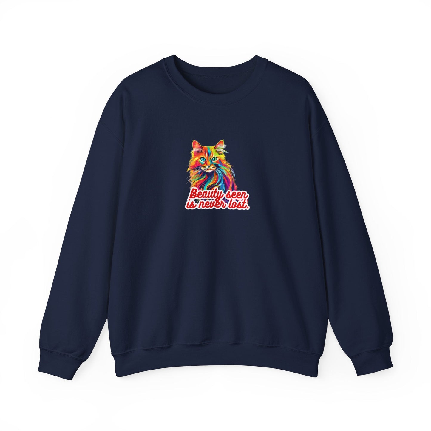 Beauty Seen Unisex Heavy Blend™ Crewneck Sweatshirt - Sweatshirt - Epileptic Al’s Shop