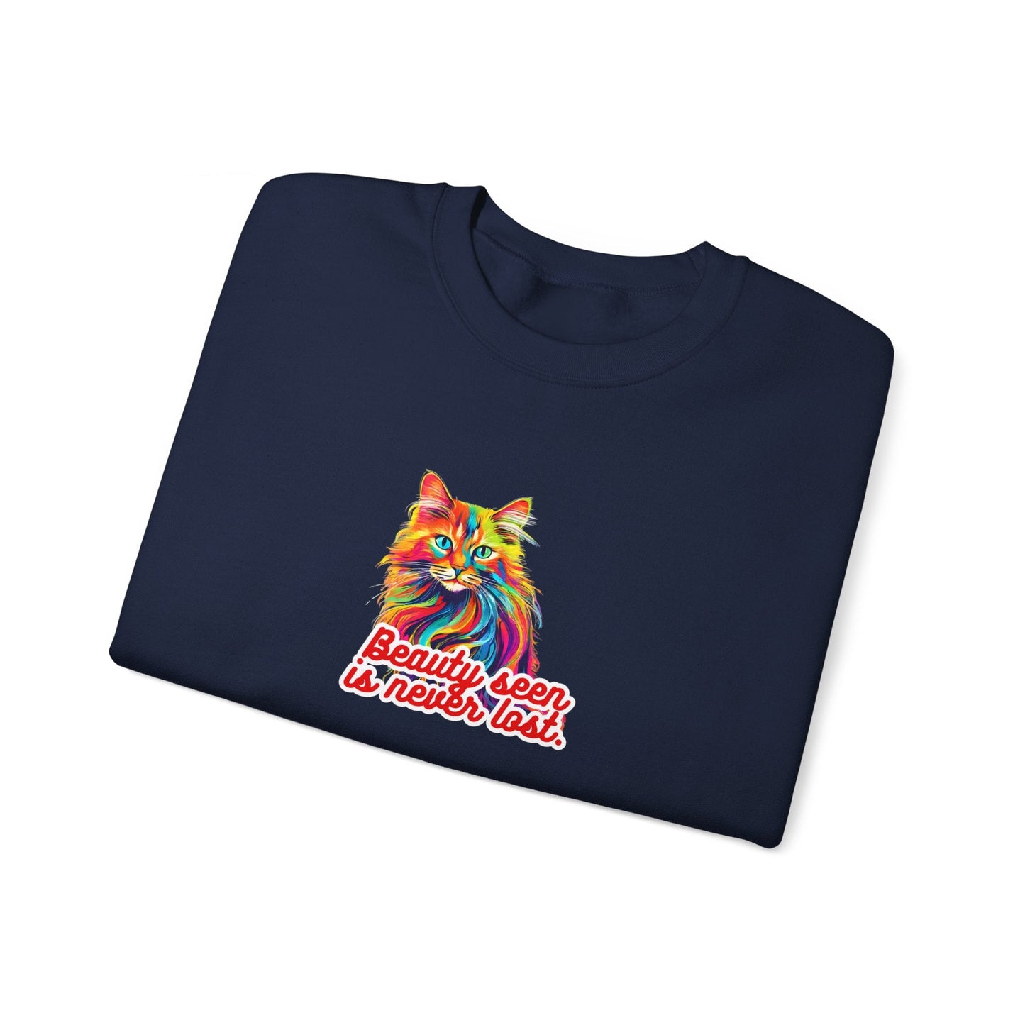 Beauty Seen Unisex Heavy Blend™ Crewneck Sweatshirt - Sweatshirt - Epileptic Al’s Shop