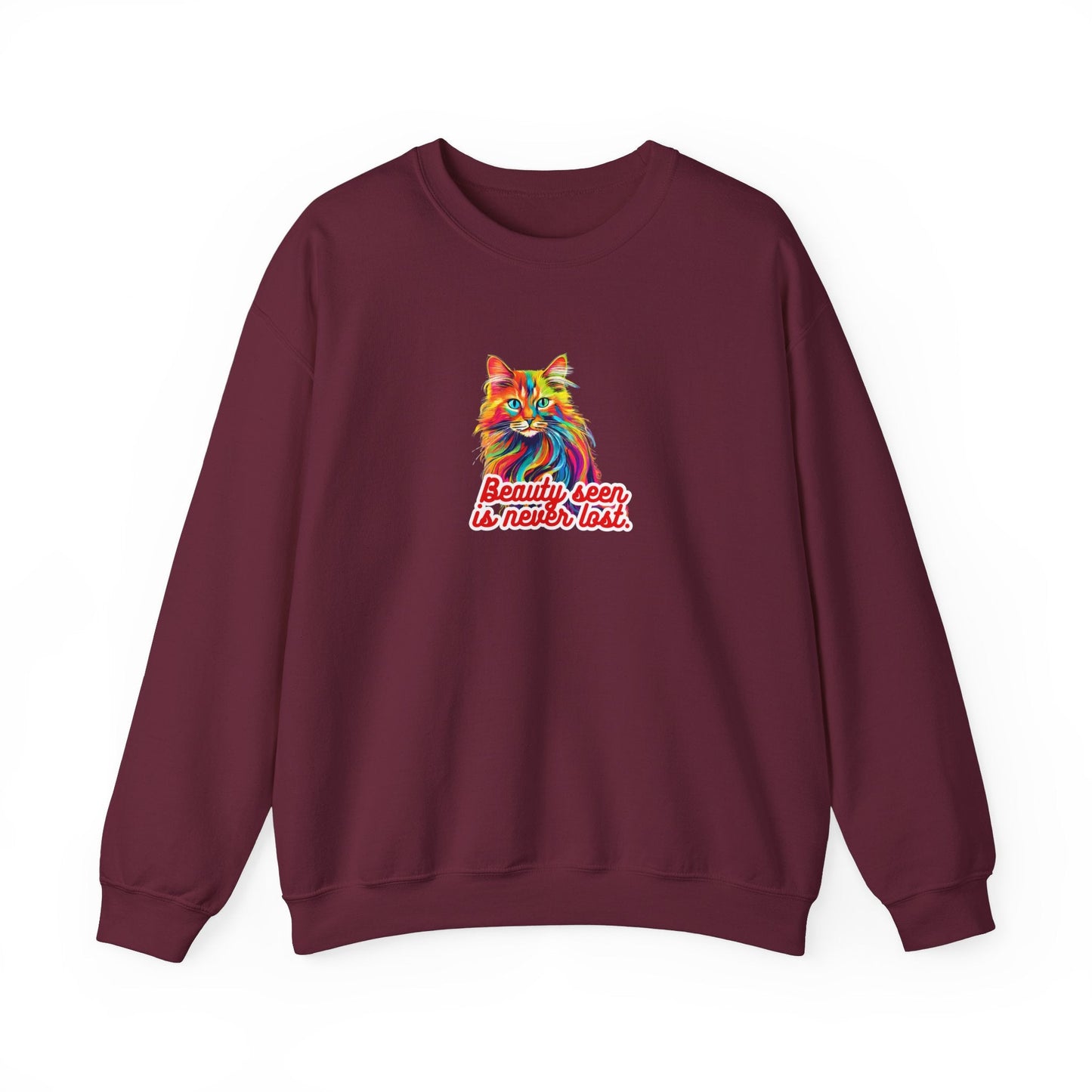 Beauty Seen Unisex Heavy Blend™ Crewneck Sweatshirt - Sweatshirt - Epileptic Al’s Shop