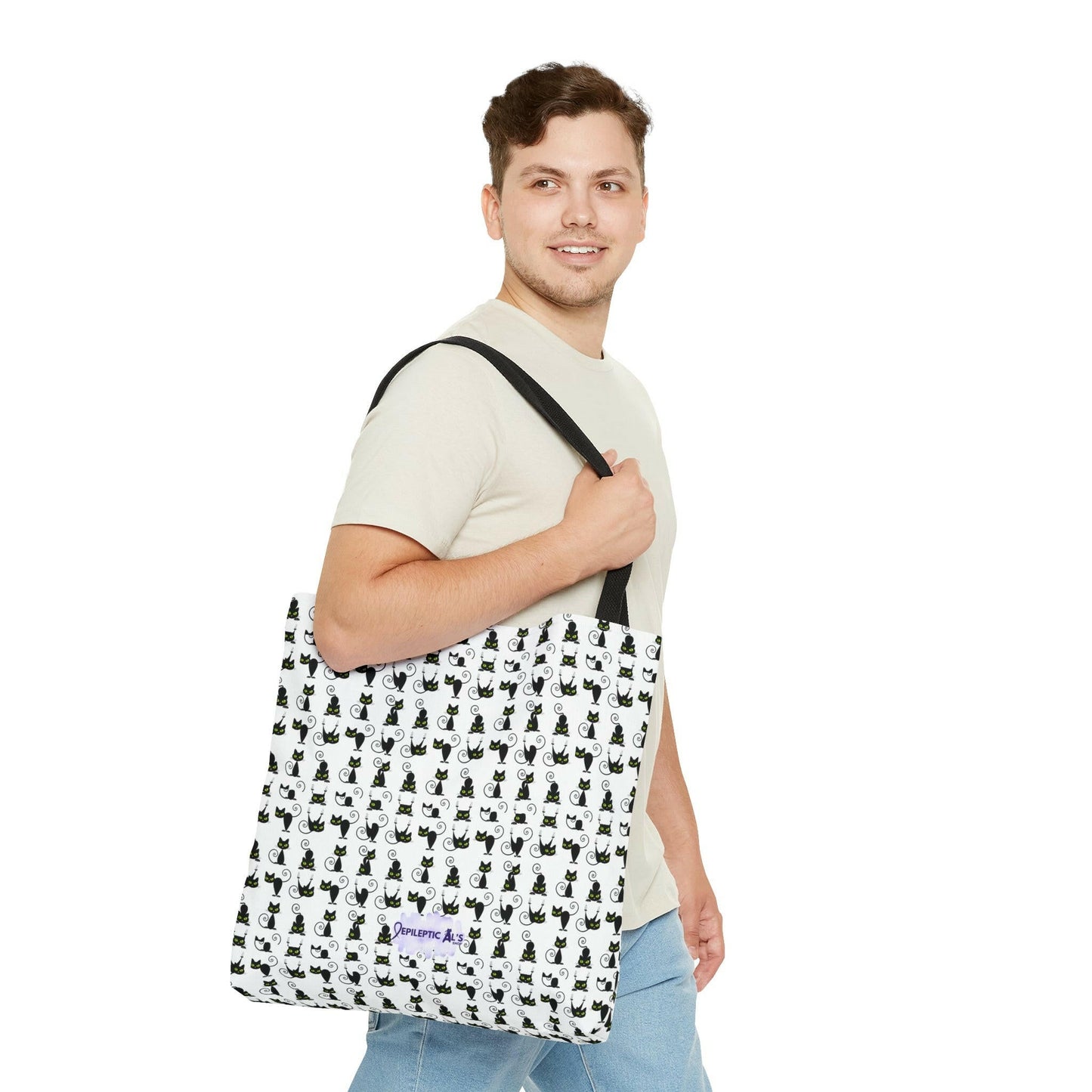Black Kitties Tote Bag - Bags - Epileptic Al’s Shop