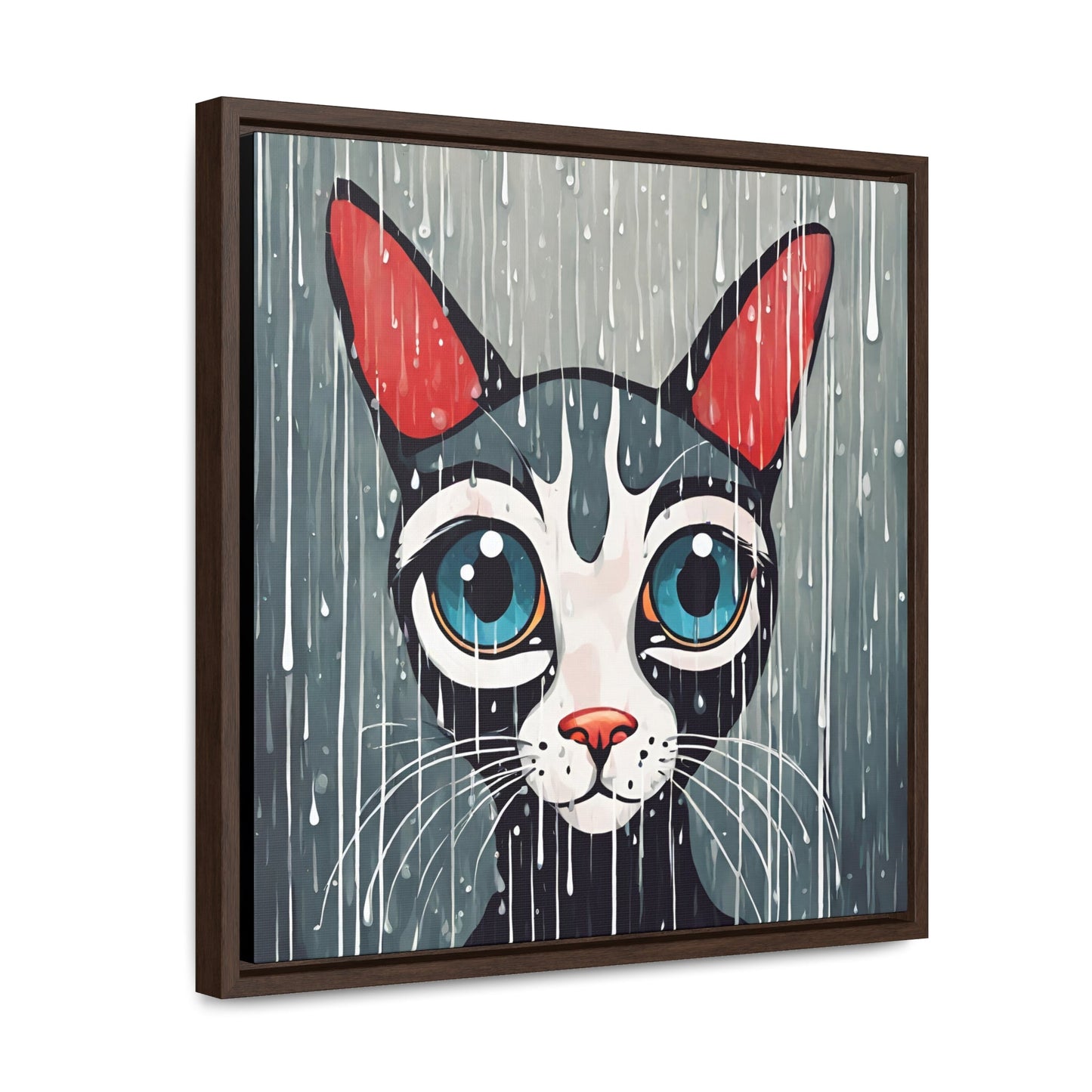 Blue Eyed Cat Gallery Canvas Wraps, Square Frame - Canvas - Epileptic Al’s Shop