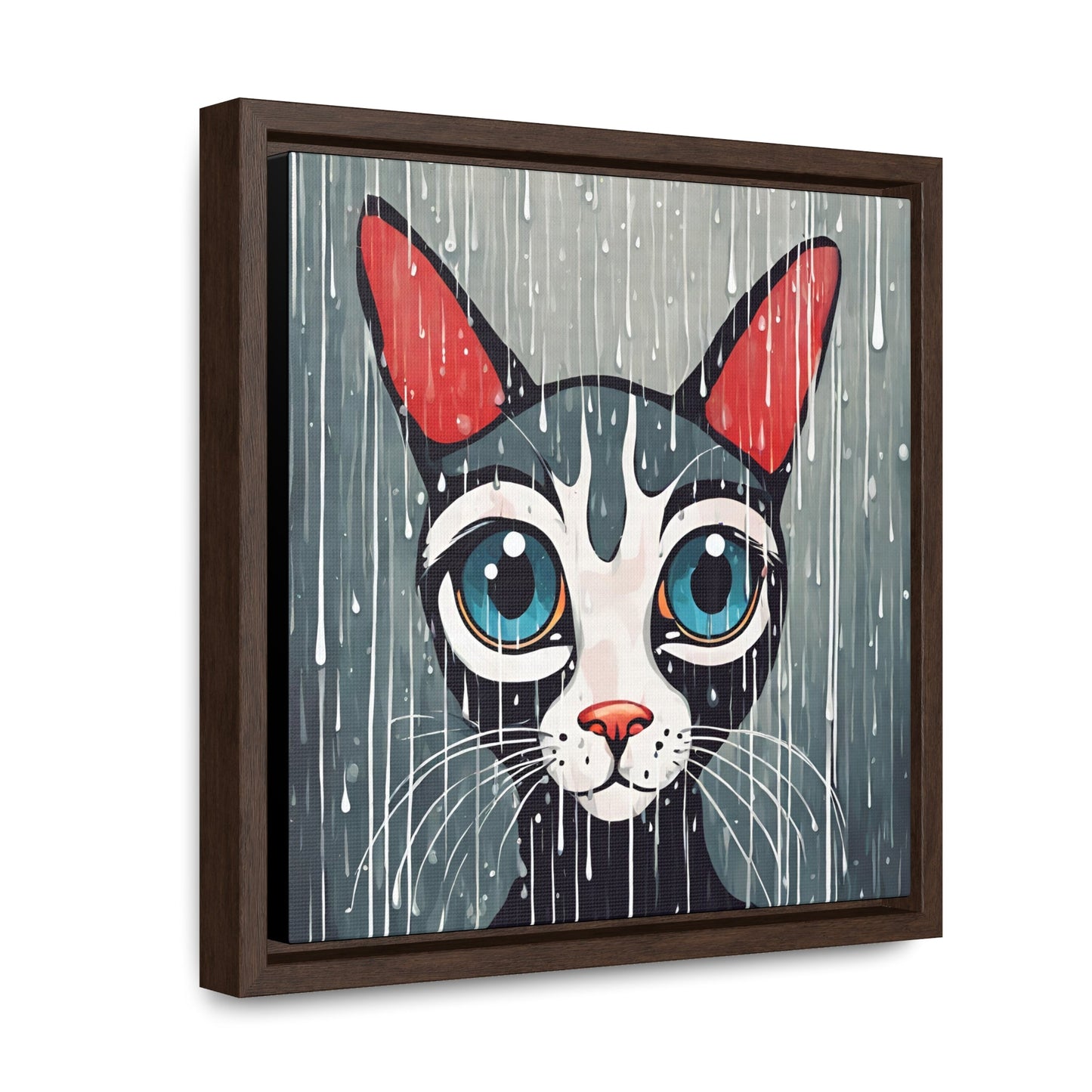Blue Eyed Cat Gallery Canvas Wraps, Square Frame - Canvas - Epileptic Al’s Shop
