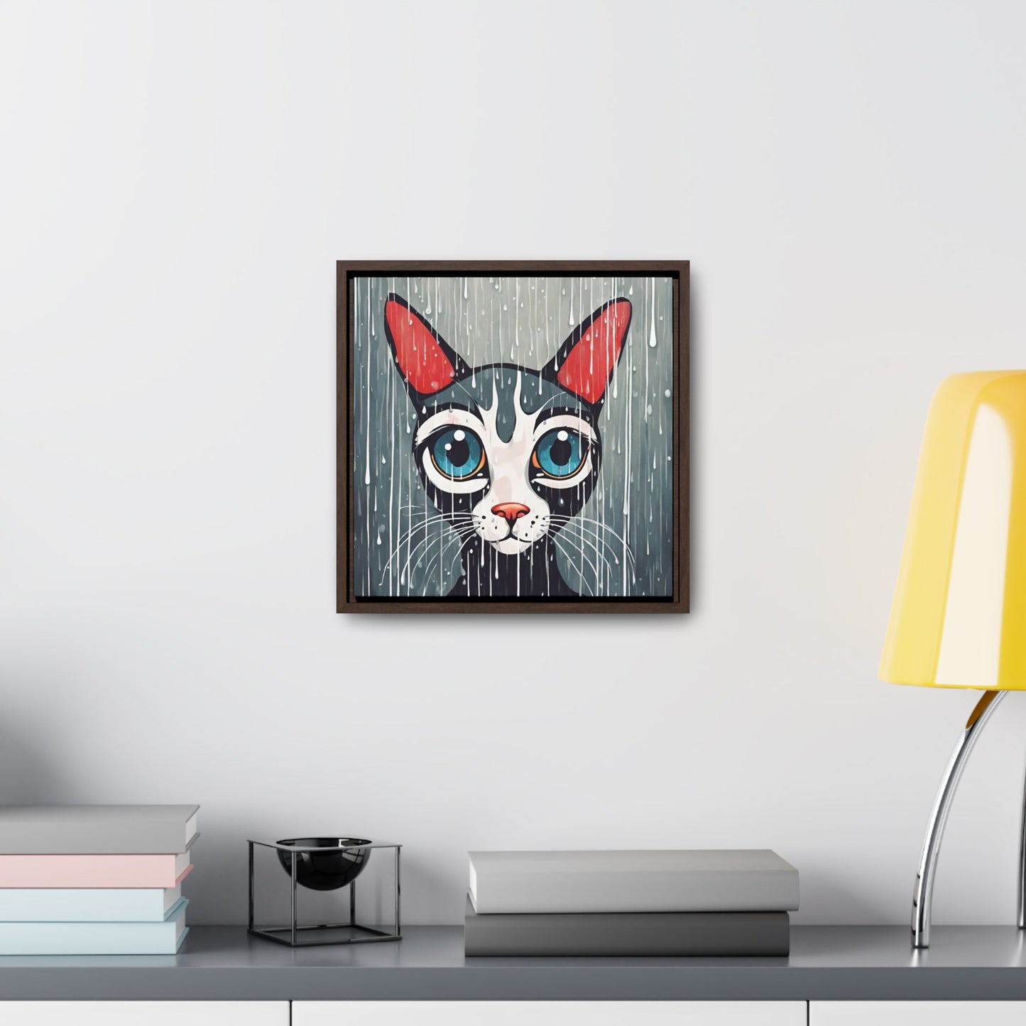 Blue Eyed Cat Gallery Canvas Wraps, Square Frame - Canvas - Epileptic Al’s Shop