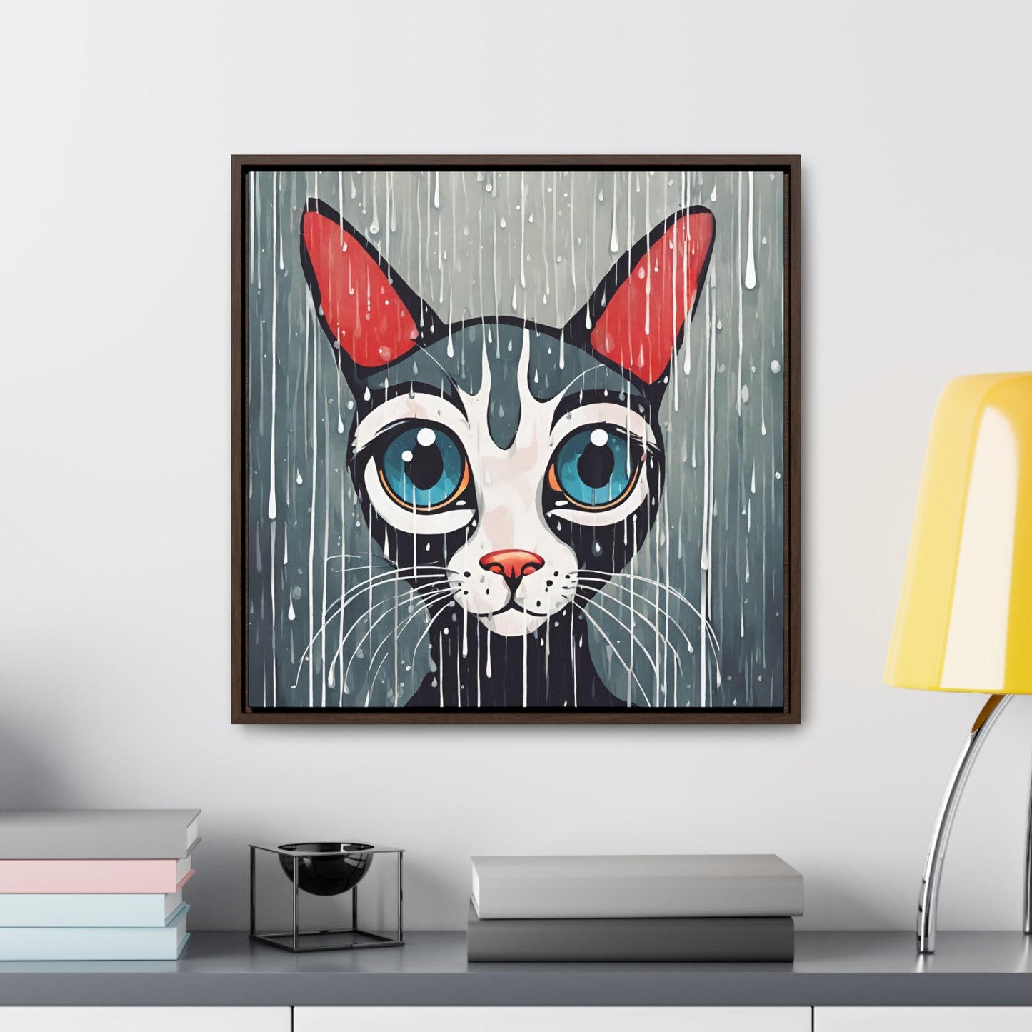 Blue Eyed Cat Gallery Canvas Wraps, Square Frame - Canvas - Epileptic Al’s Shop