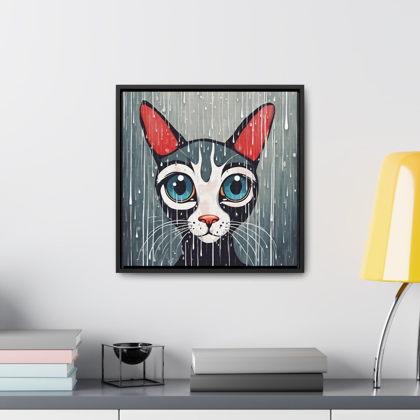 Blue Eyed Cat Gallery Canvas Wraps, Square Frame - Canvas - Epileptic Al’s Shop