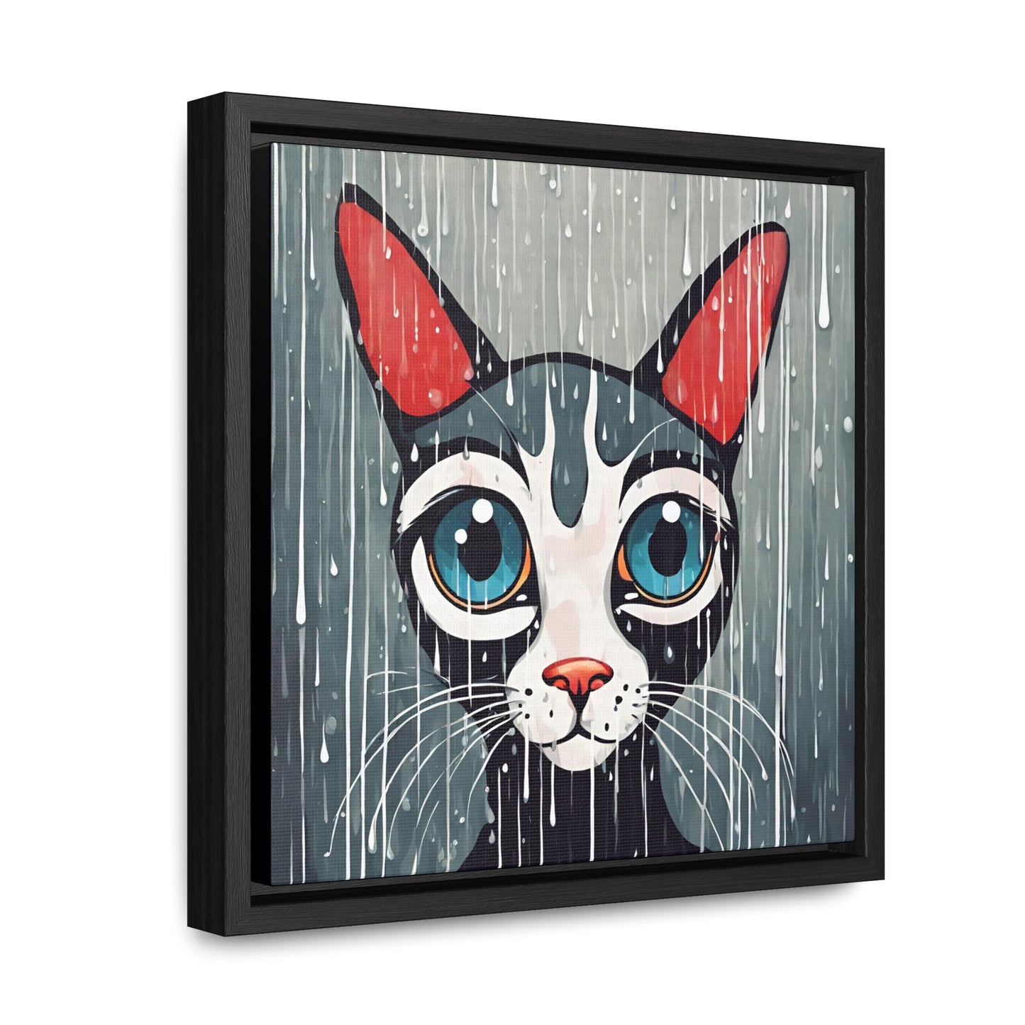 Blue Eyed Cat Gallery Canvas Wraps, Square Frame - Canvas - Epileptic Al’s Shop