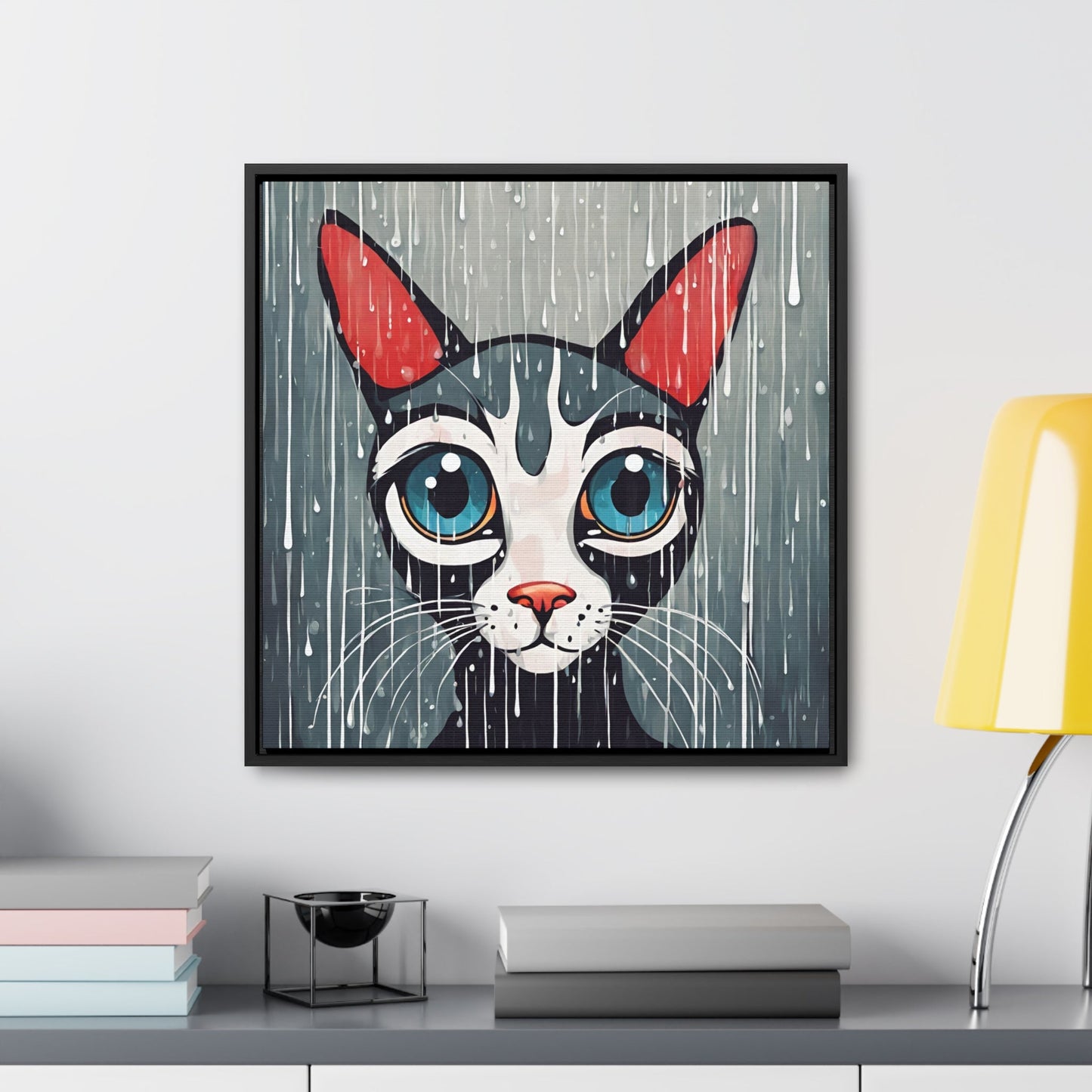 Blue Eyed Cat Gallery Canvas Wraps, Square Frame - Canvas - Epileptic Al’s Shop