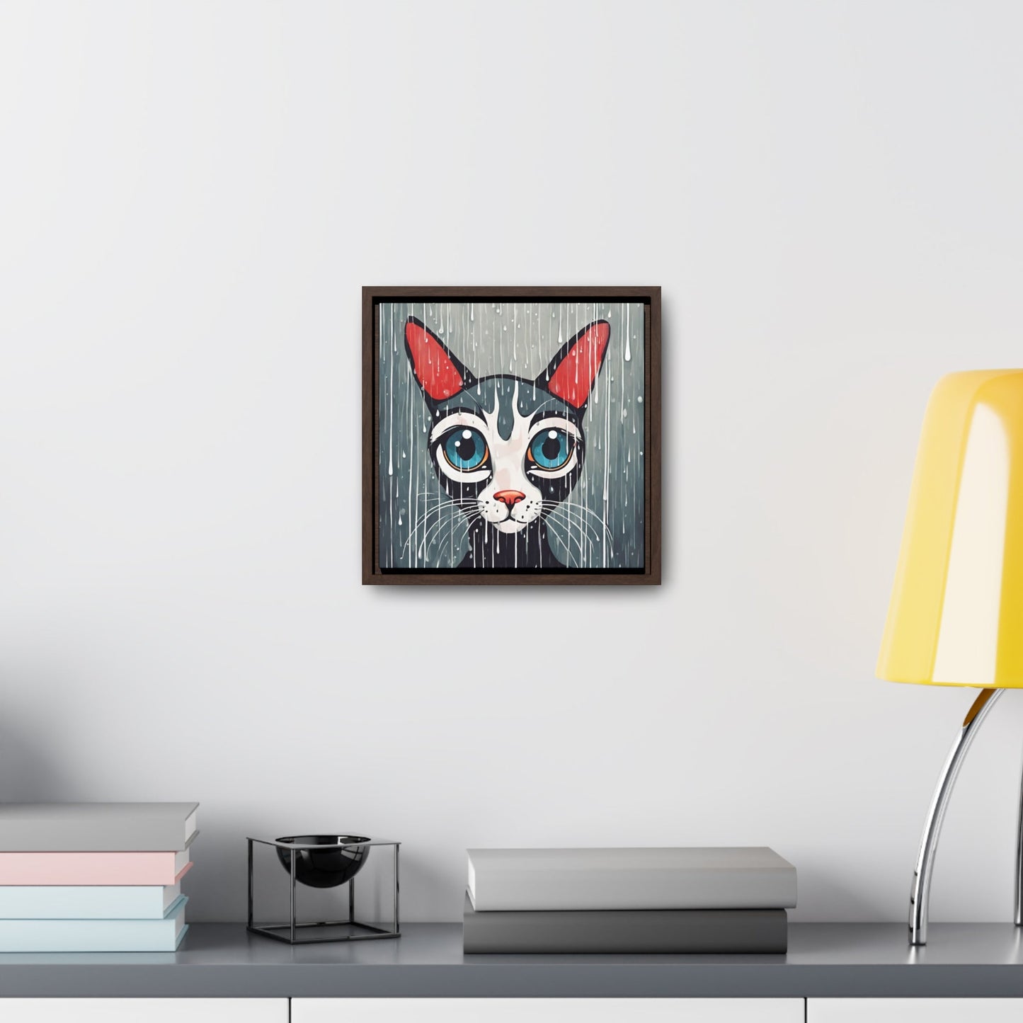 Blue Eyed Cat Gallery Canvas Wraps, Square Frame - Canvas - Epileptic Al’s Shop