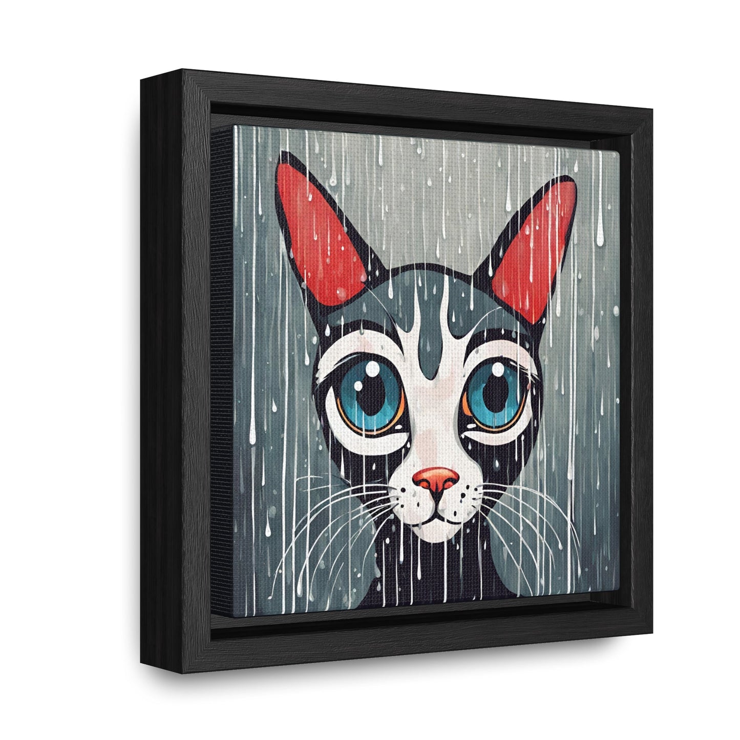 Blue Eyed Cat Gallery Canvas Wraps, Square Frame - Canvas - Epileptic Al’s Shop