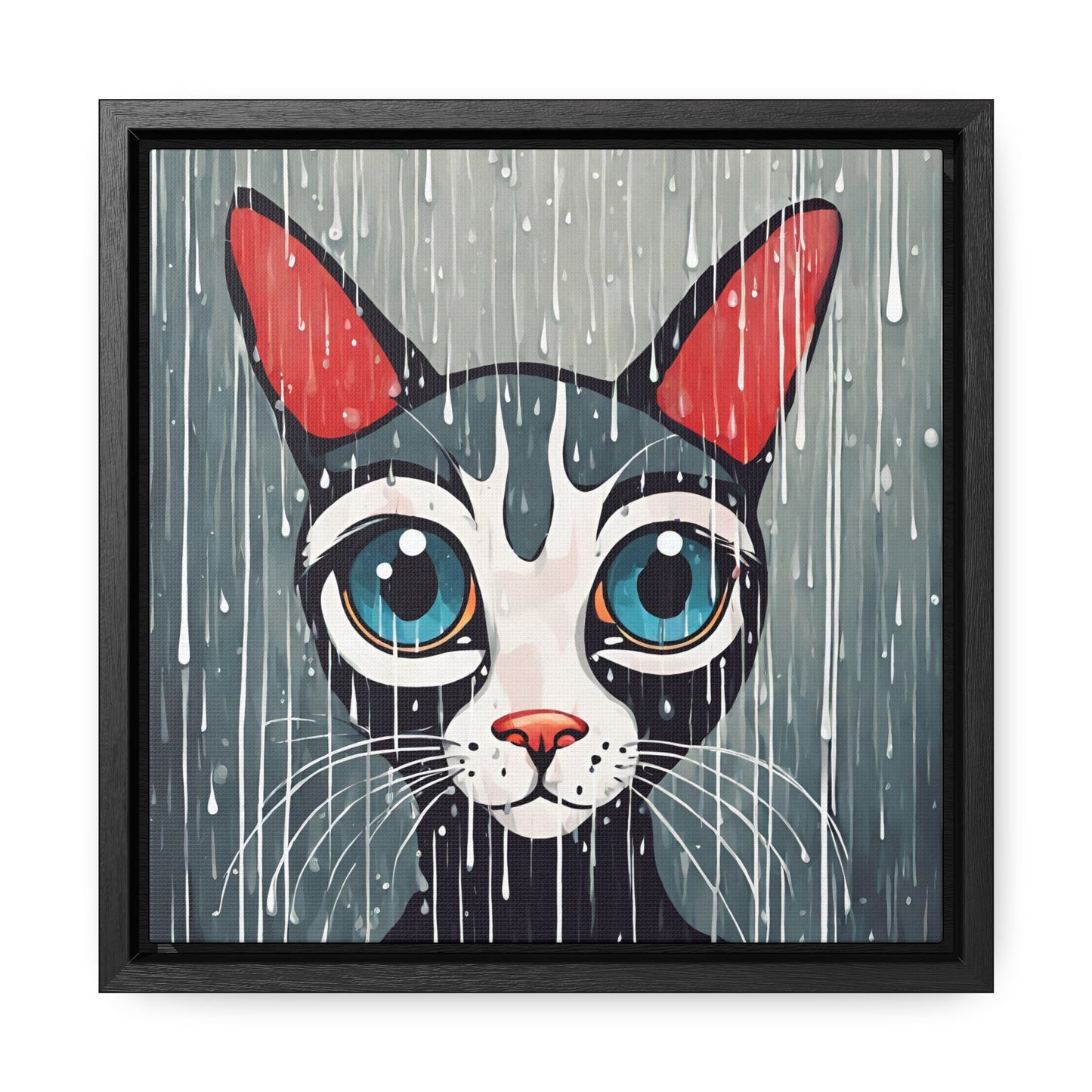 Blue Eyed Cat Gallery Canvas Wraps, Square Frame - Canvas - Epileptic Al’s Shop