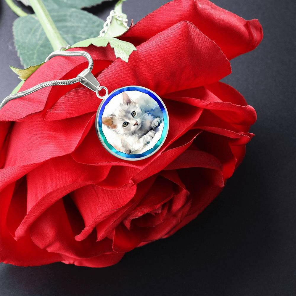 Blue Kitty Necklace - EpiAl's Shop