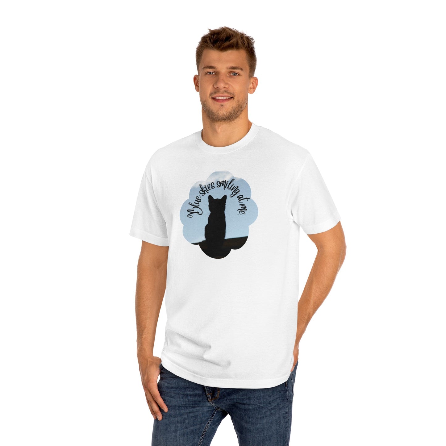 Blue Skies Kitty Unisex Classic Tee - T - Shirt - Epileptic Al’s Shop