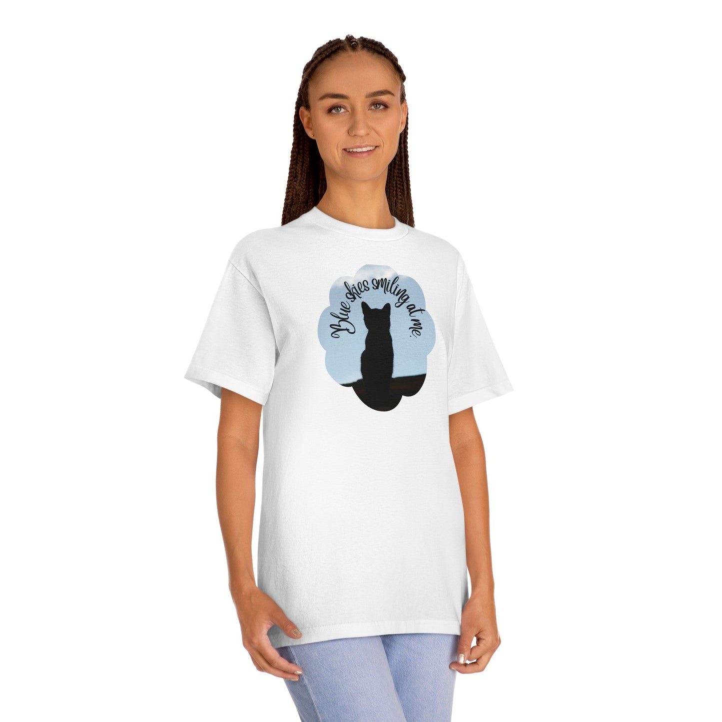 Blue Skies Kitty Unisex Classic Tee - T - Shirt - Epileptic Al’s Shop