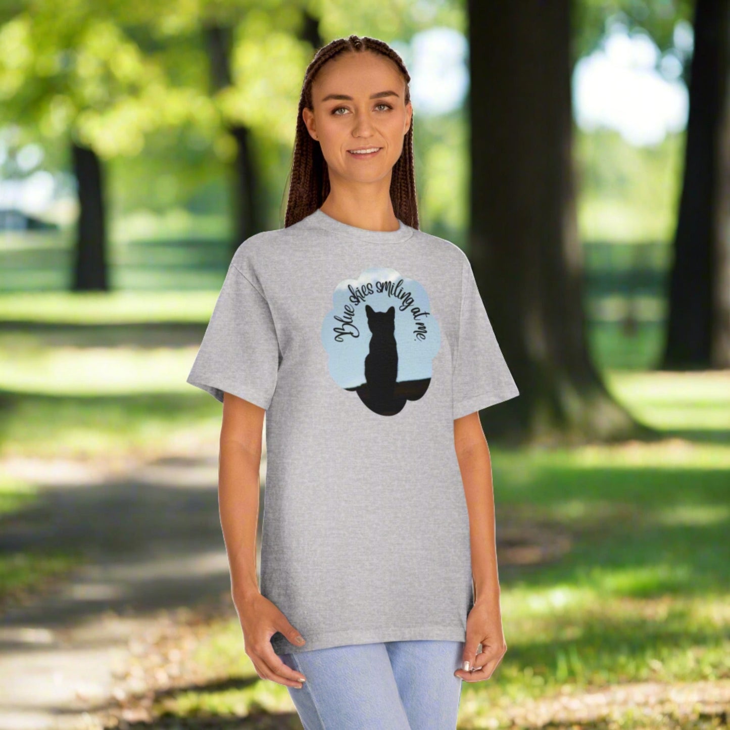 Blue Skies Kitty Unisex Classic Tee - T - Shirt - Epileptic Al’s Shop