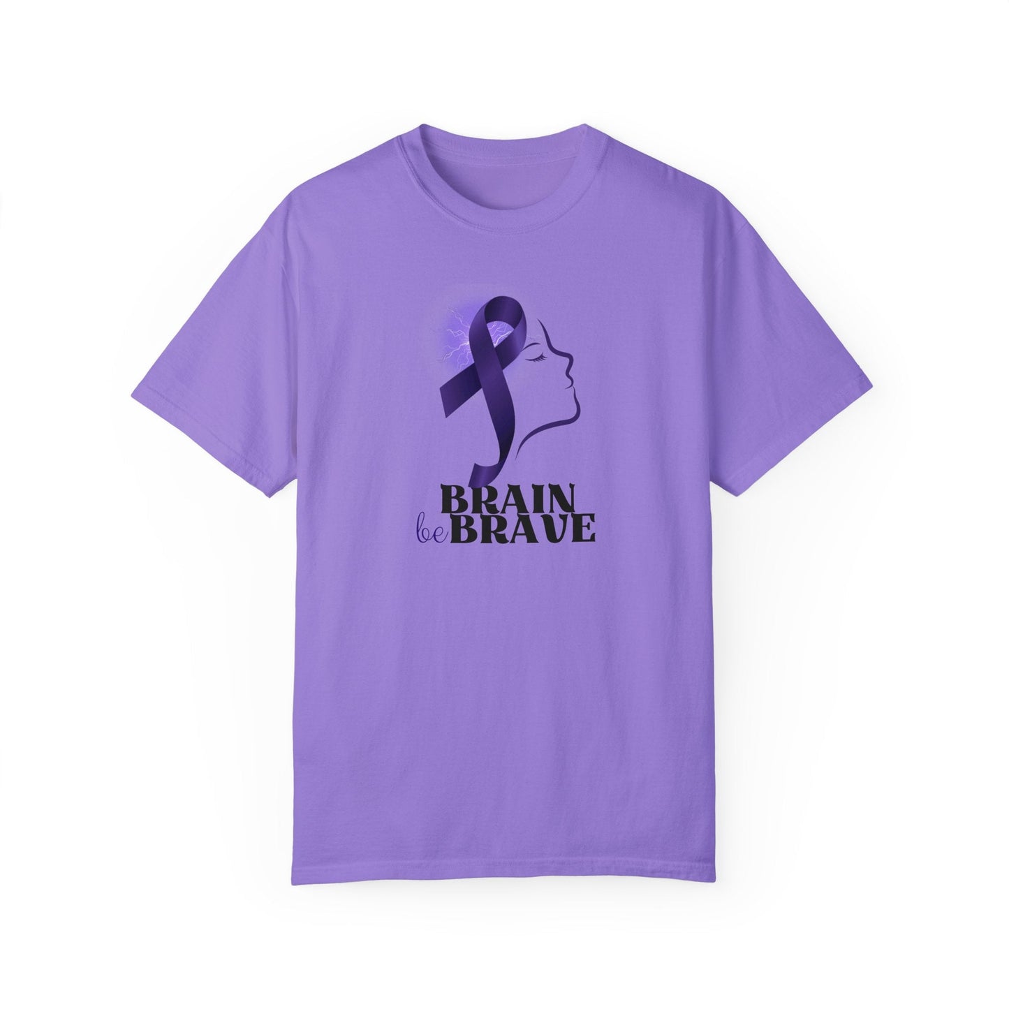 Brain Be Brave Unisex Garment - Dyed T - shirt - T - Shirt - Epileptic Al’s Shop