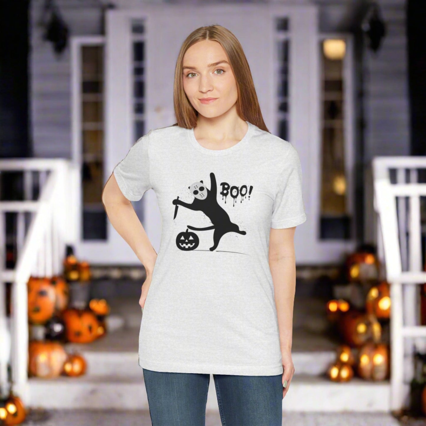 Cat Boo Unisex Jersey Short Sleeve Tee - T - Shirt - Epileptic Al’s Shop