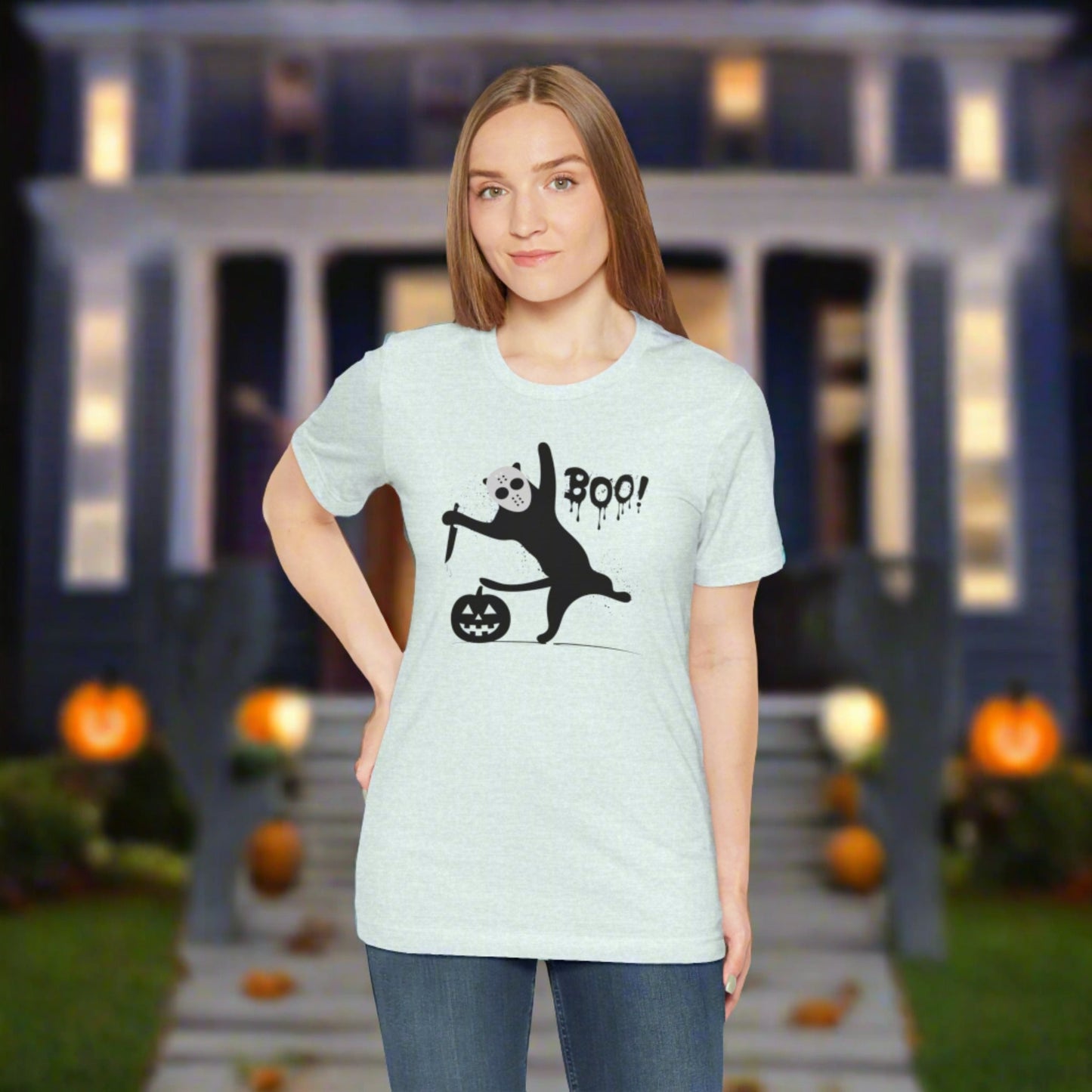 Cat Boo Unisex Jersey Short Sleeve Tee - T - Shirt - Epileptic Al’s Shop