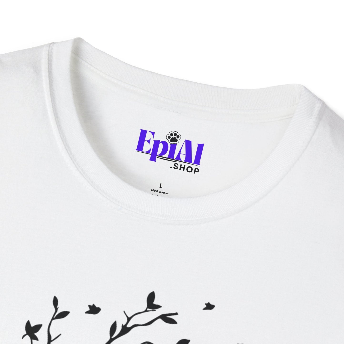 Cat in a Tree Unisex Softstyle T - Shirt - T - Shirt - Epileptic Al’s Shop