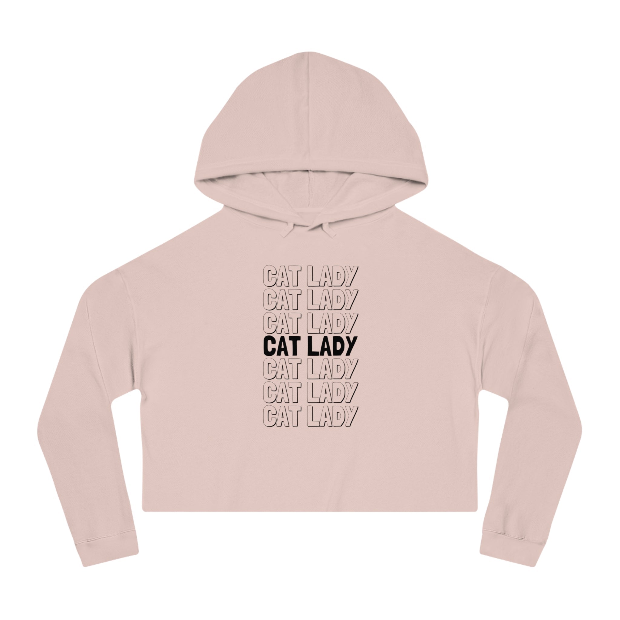 Cat Lady Cropped Hooded Sweatshirt - Hoodie - EpiAl's Shop