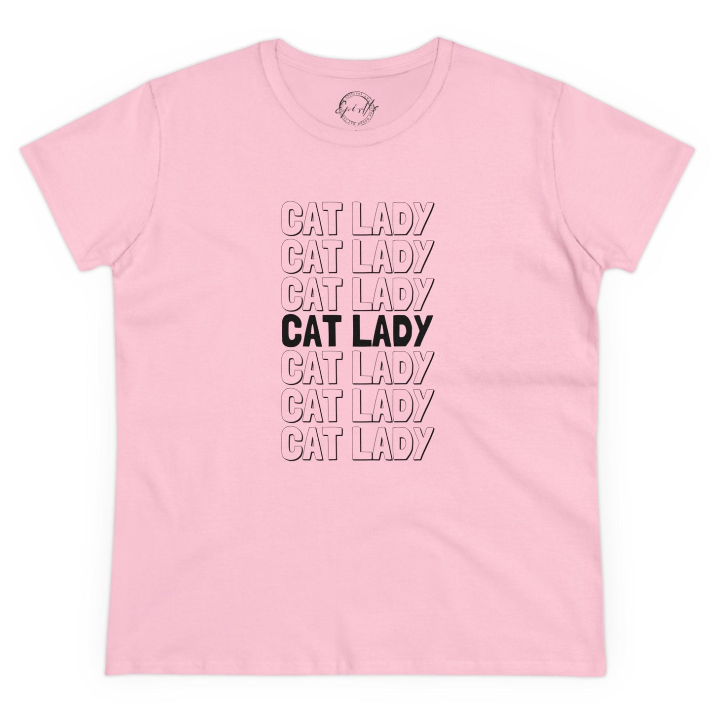 Cat Lady Women's Midweight Cotton Tee - T - Shirt - Epileptic Al’s Shop