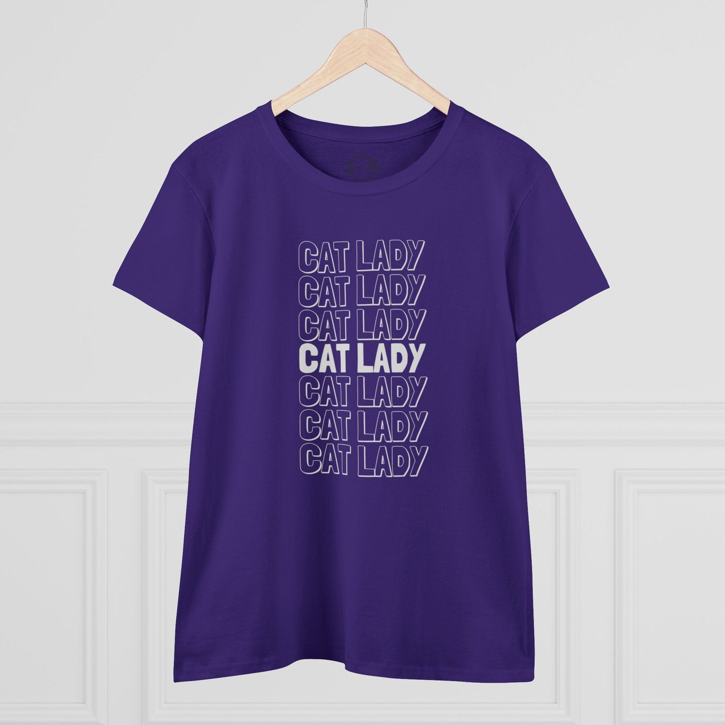 Cat Lady Women's Midweight Cotton Tee - T - Shirt - Epileptic Al’s Shop