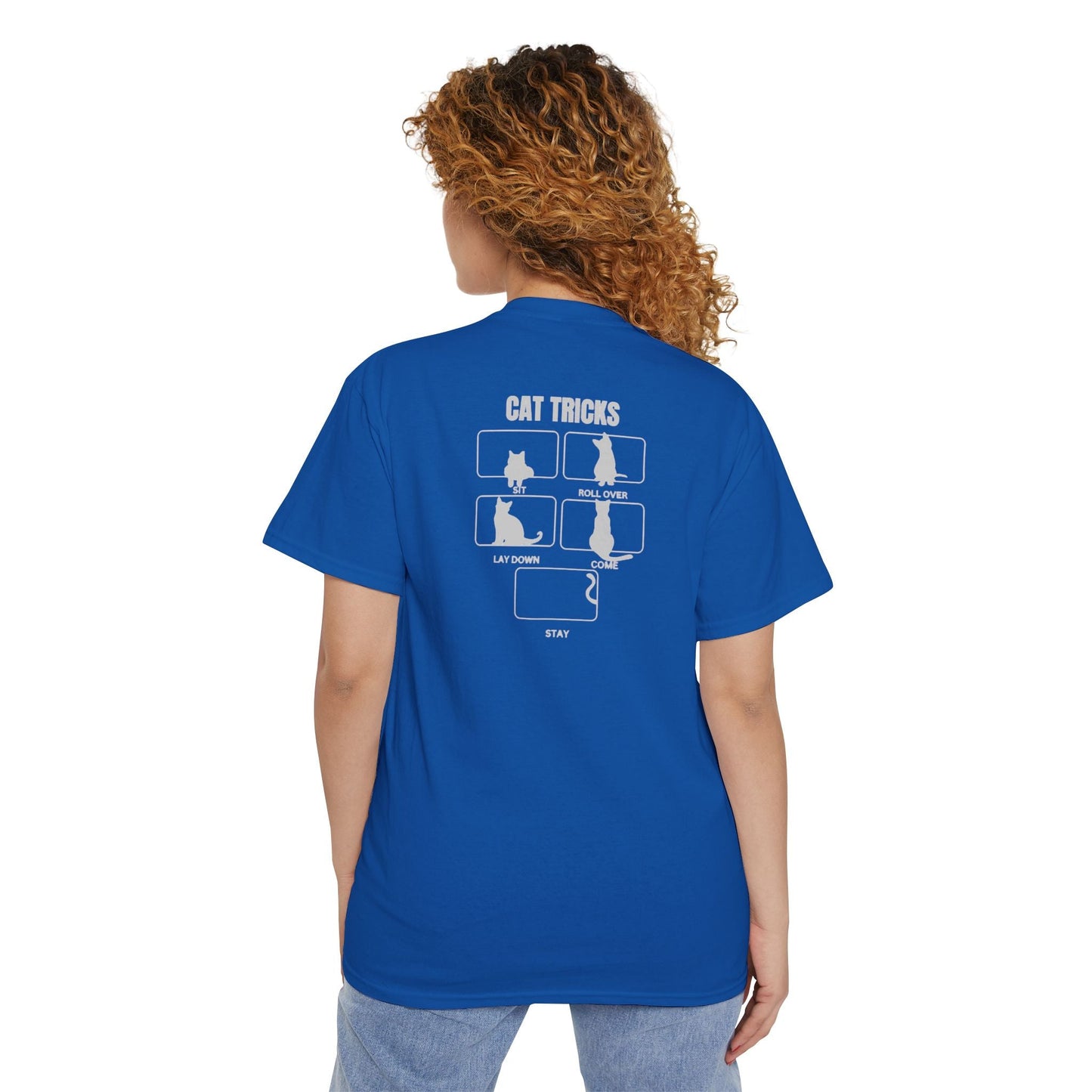 Cat Tricks Unisex Heavy Cotton Pocket Tee - T - Shirt - Epileptic Al’s Shop