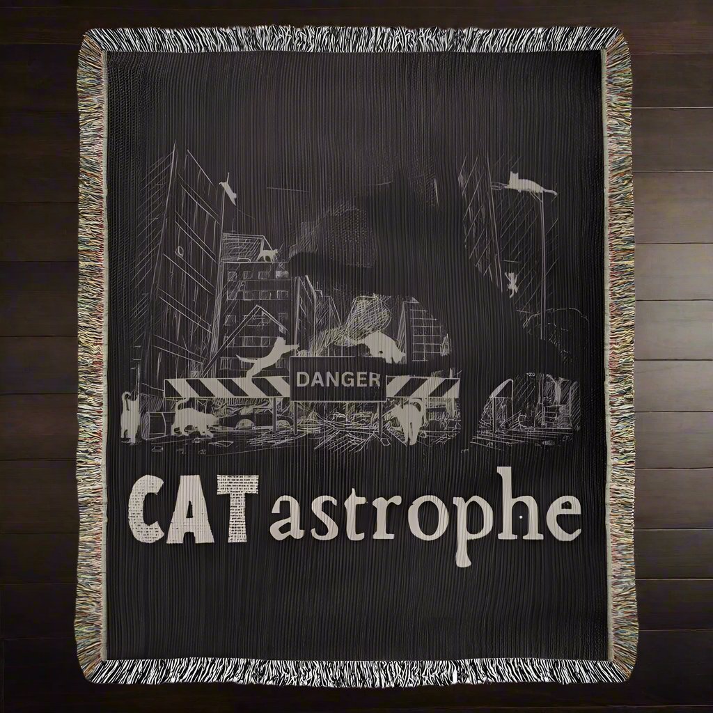 CATastrophe Heirloom Woven Blanket - Beds & Blankets - EpiAl's Shop