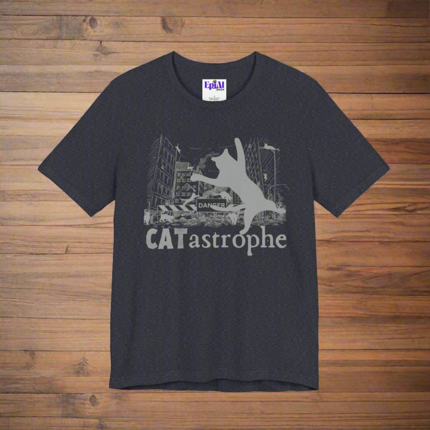 Catastrophe Unisex Jersey Short Sleeve Tee - T - Shirt - Epileptic Al’s Shop