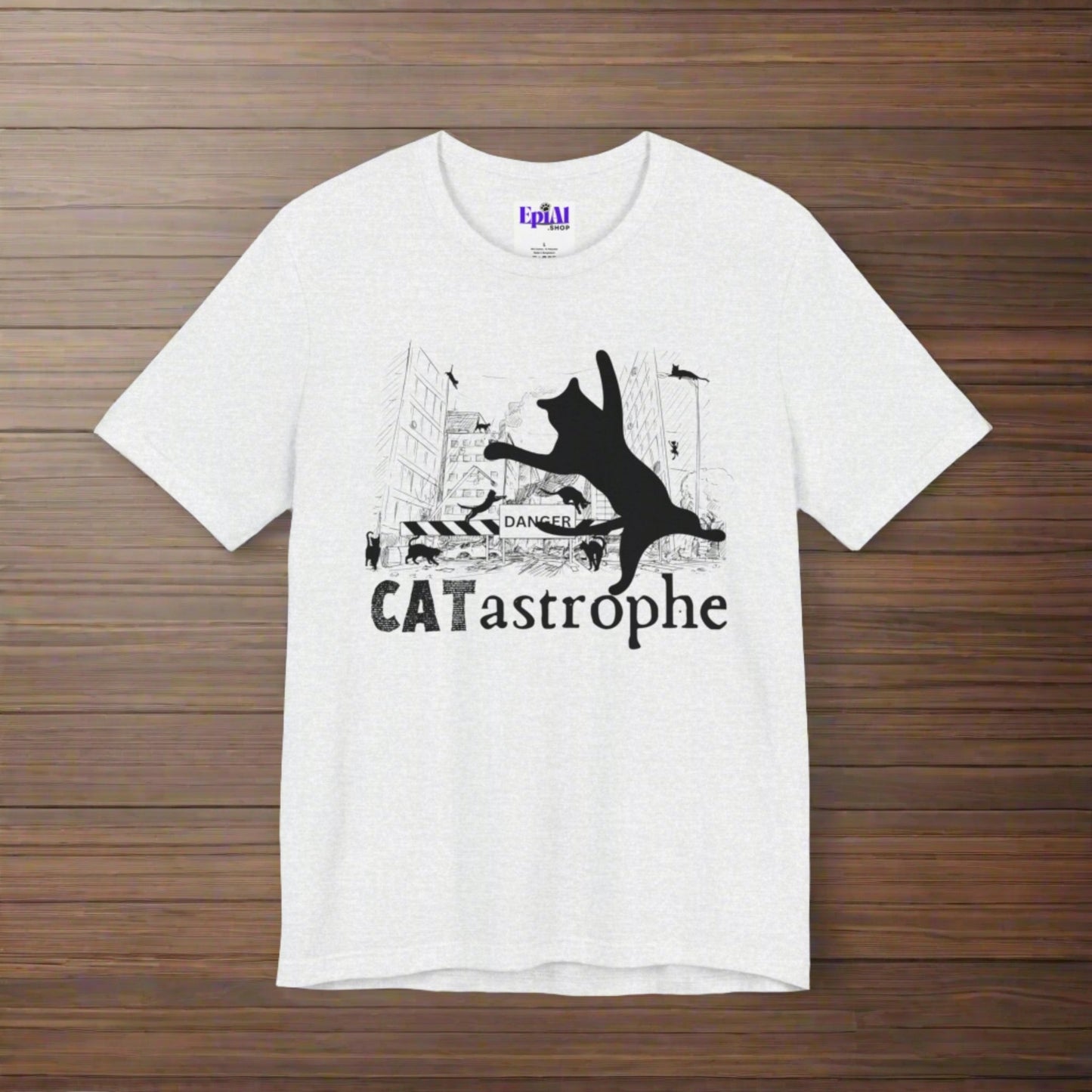 Catastrophe Unisex Jersey Short Sleeve Tee - T - Shirt - Epileptic Al’s Shop