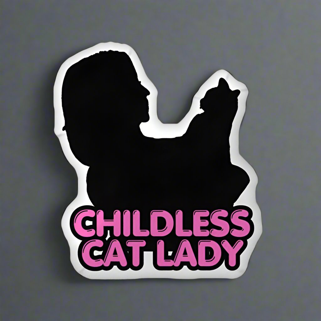Childless Cat Lady Shaped Pillow - Home Decor - EpiAl's Shop