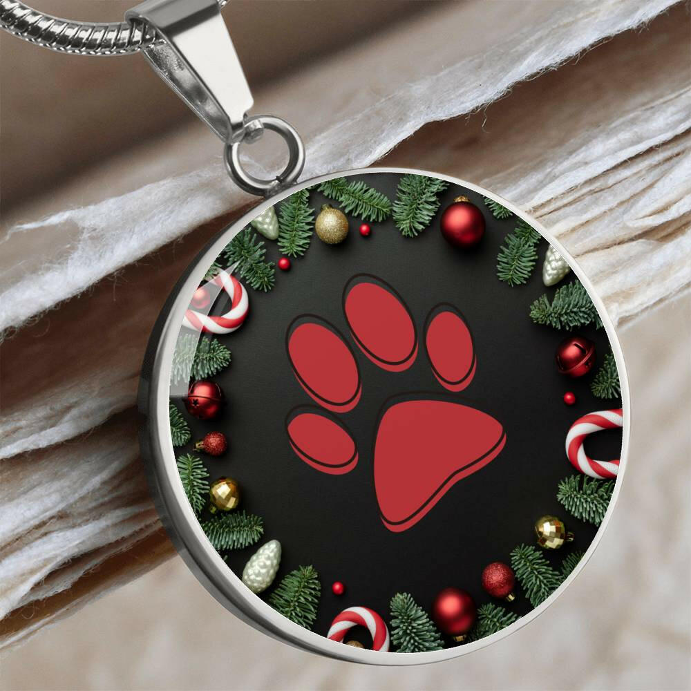 Christmas Paw Necklace - Jewelry - Epileptic Al’s Shop