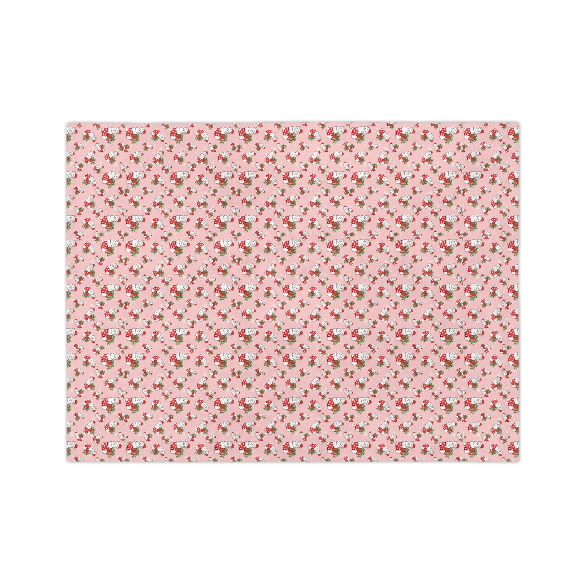 Christmas Stocking Kitty Velveteen Minky Blanket - EpiAl's Shop