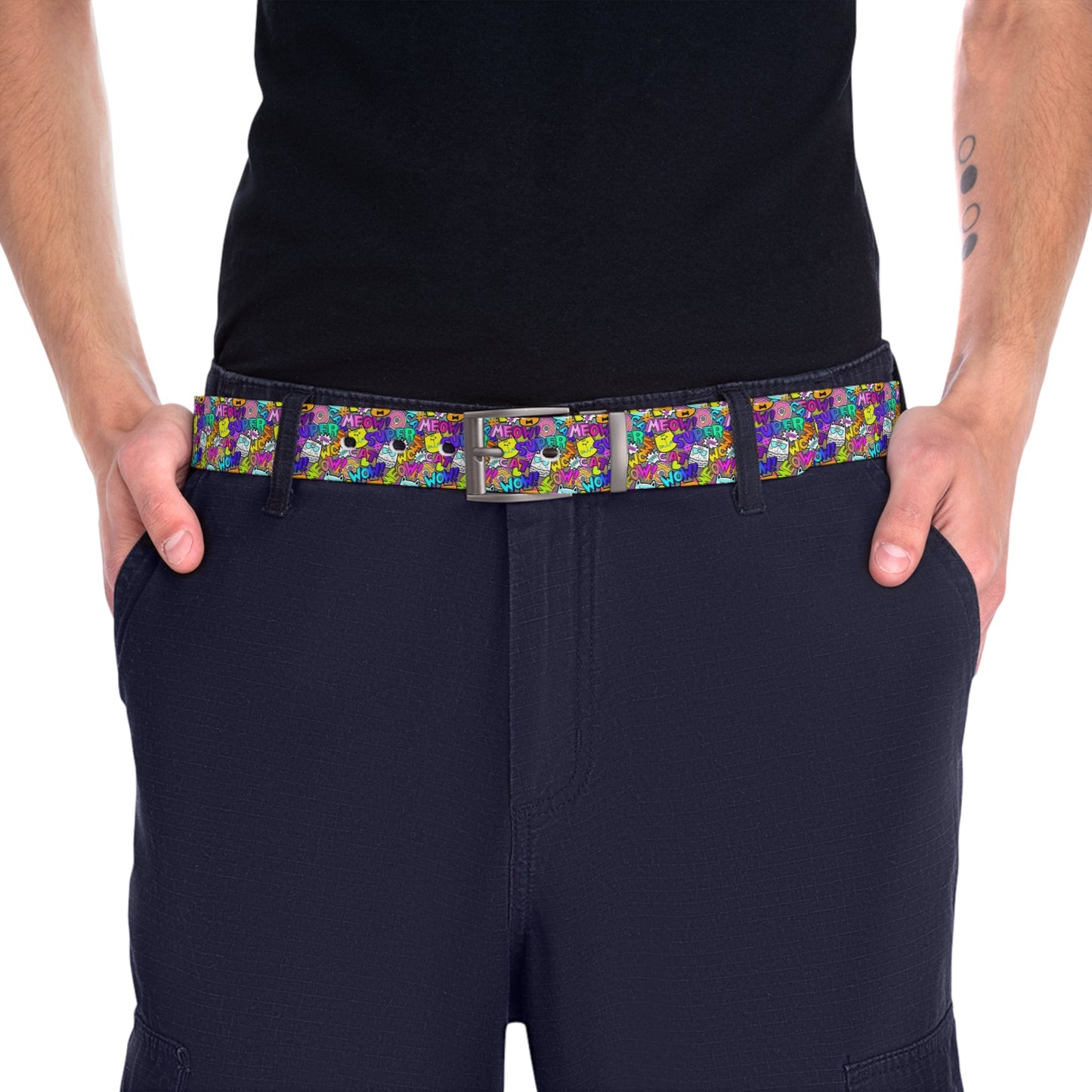 Comic Cat Belt - Accessories - Epileptic Al’s Shop