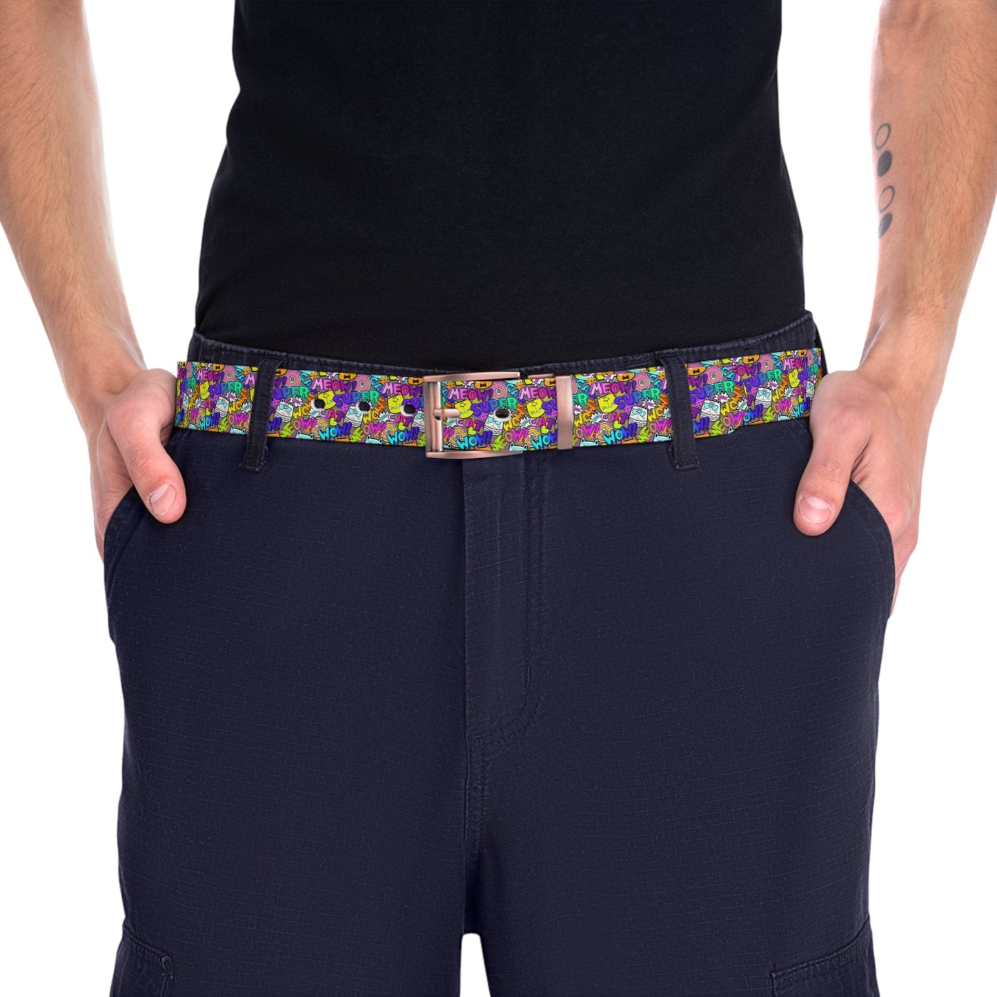Comic Cat Belt - Accessories - Epileptic Al’s Shop