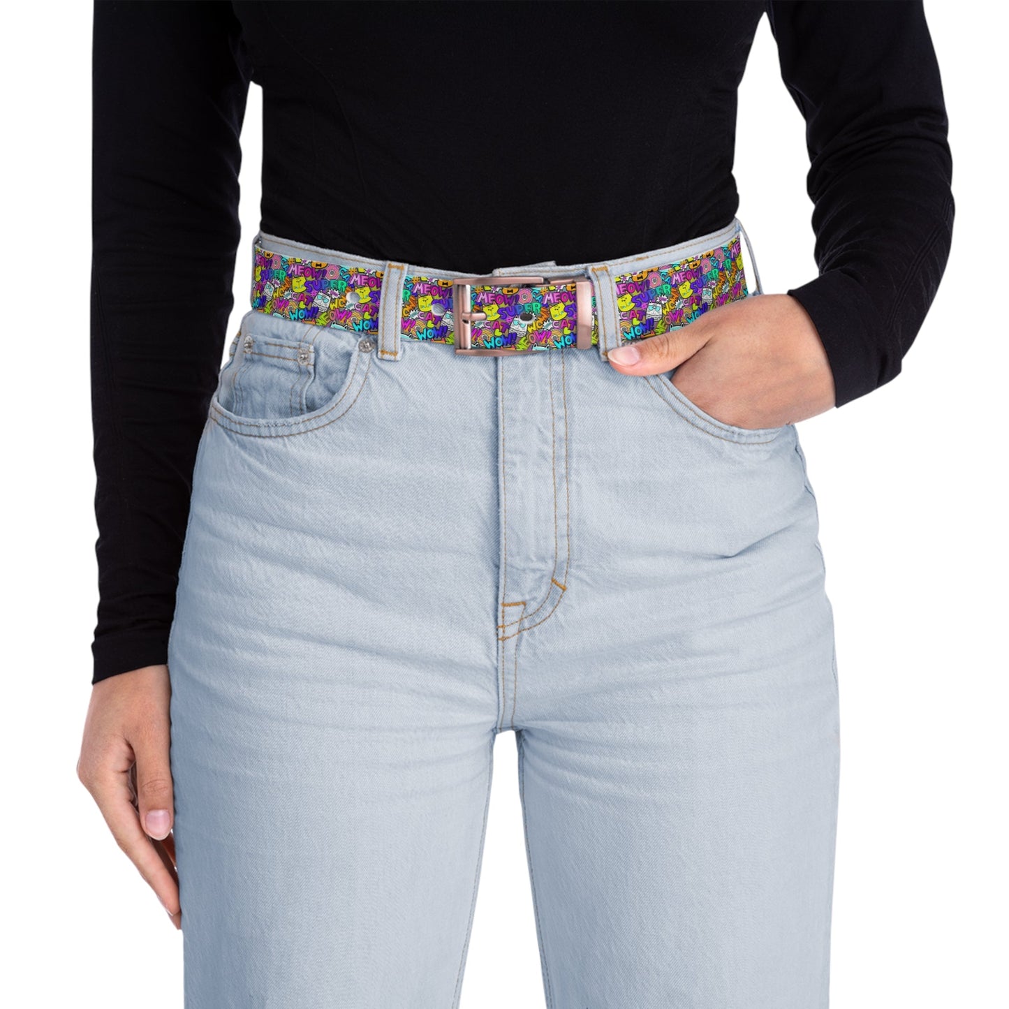 Comic Cat Belt - Accessories - Epileptic Al’s Shop