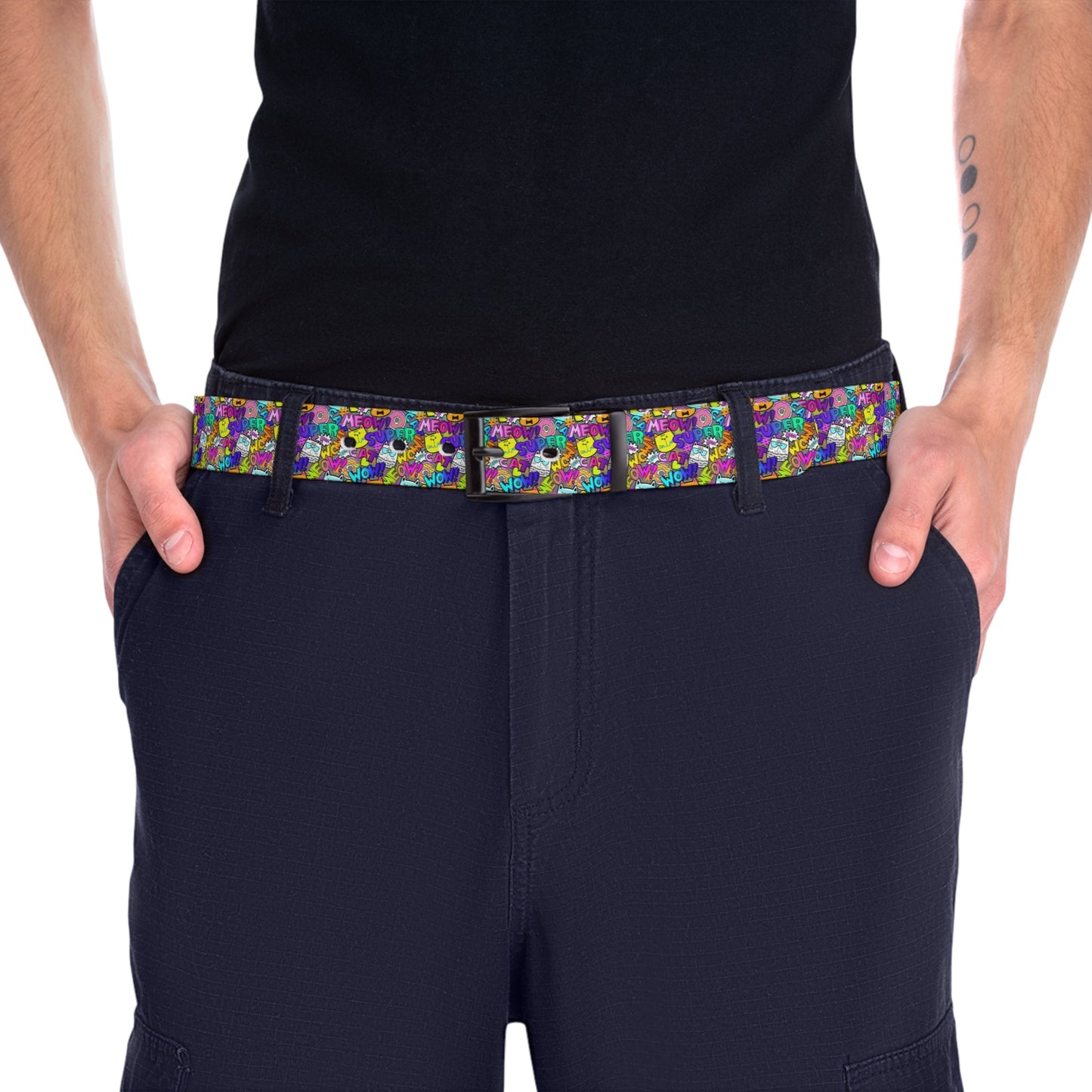 Comic Cat Belt - Accessories - Epileptic Al’s Shop