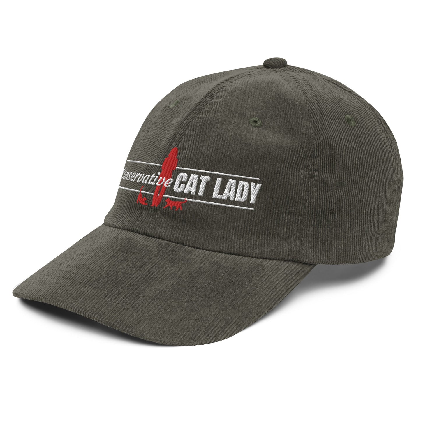 Conservative Cat Lady Corduroy Hat - Hats - EpiAl's Shop