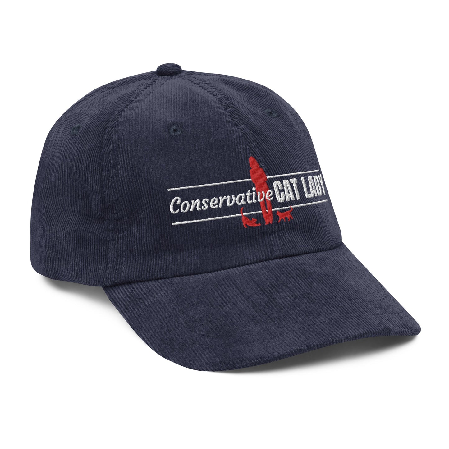 Conservative Cat Lady Corduroy Hat - Hats - EpiAl's Shop