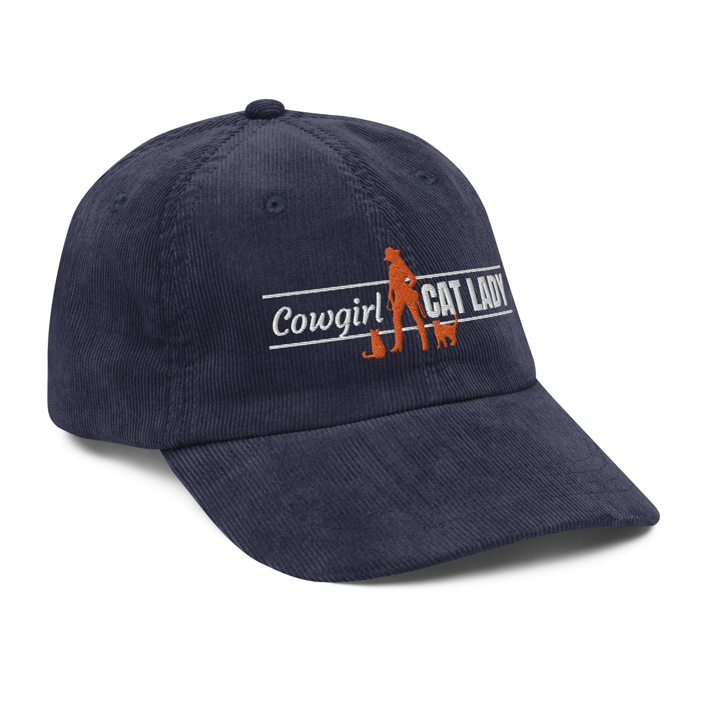 Cowgirl Cat Lady Corduroy Hat - Hats - EpiAl's Shop
