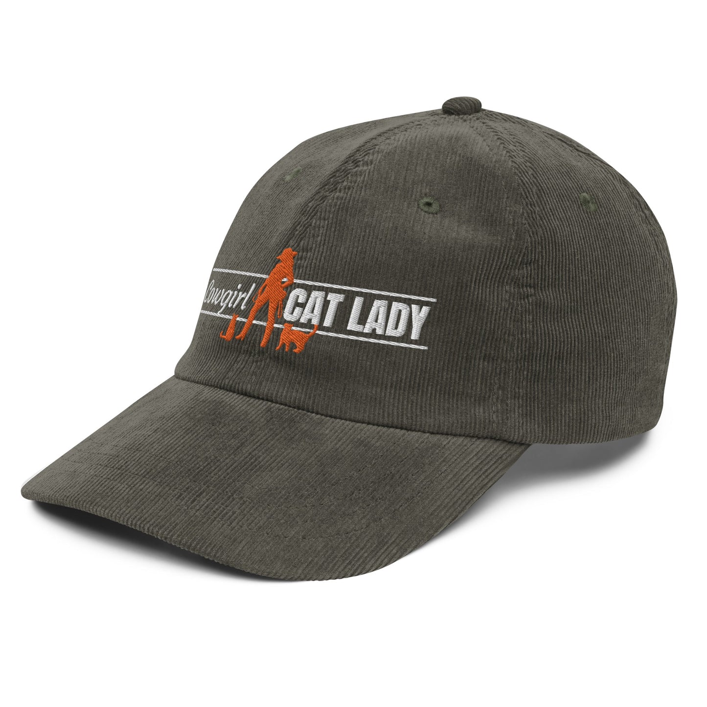 Cowgirl Cat Lady Corduroy Hat - Hats - EpiAl's Shop